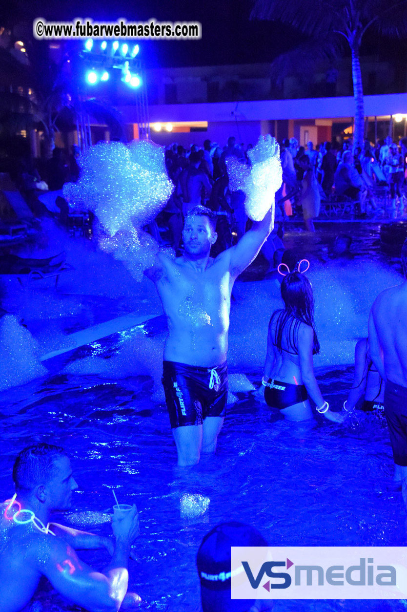 Black Light Pool Party