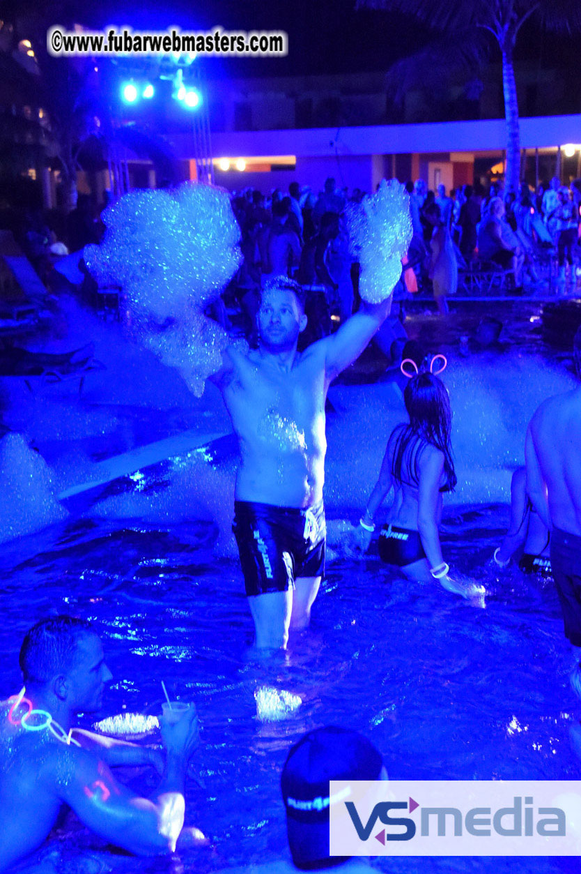 Black Light Pool Party