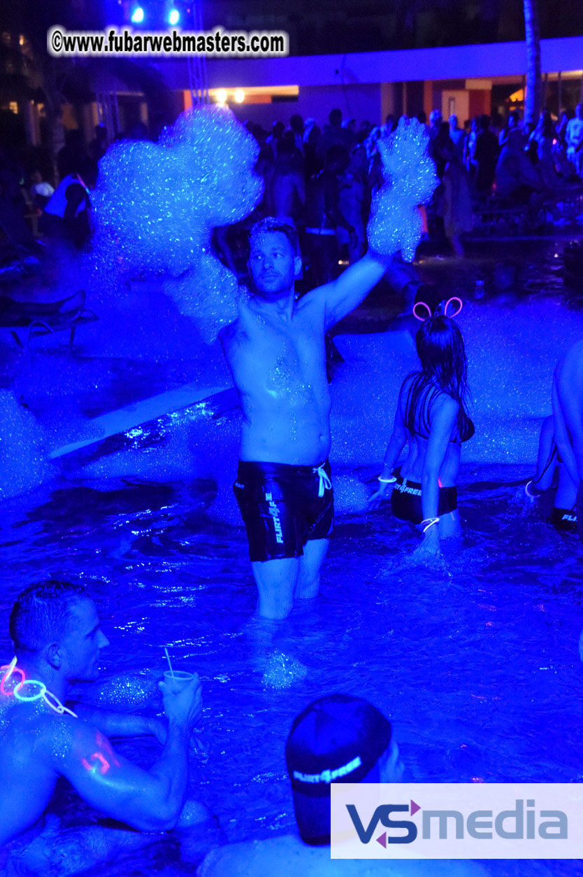 Black Light Pool Party