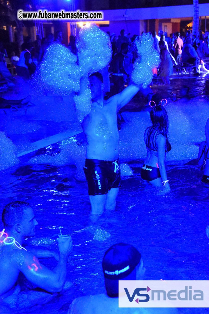 Black Light Pool Party