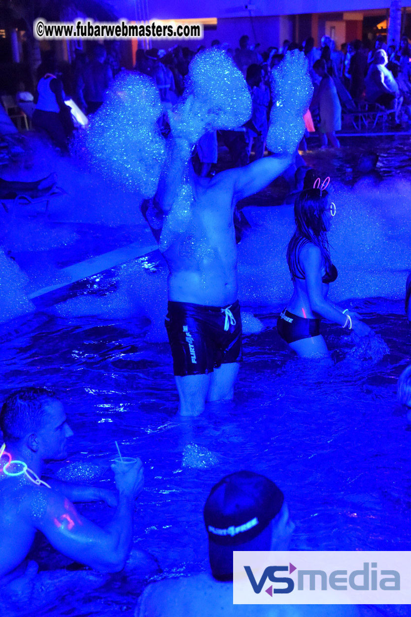 Black Light Pool Party