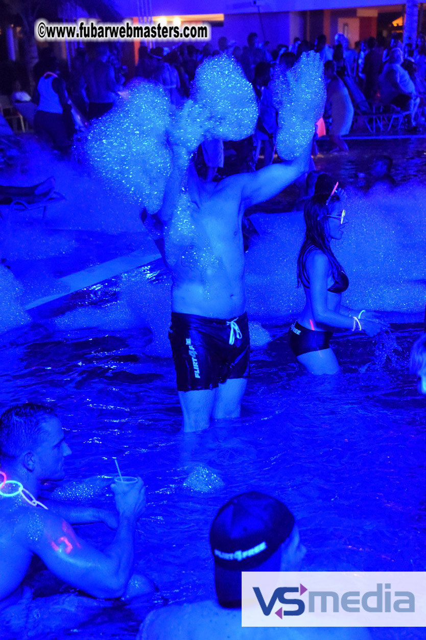 Black Light Pool Party