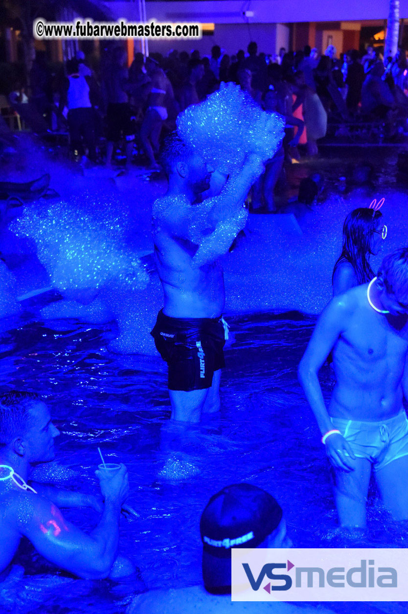 Black Light Pool Party