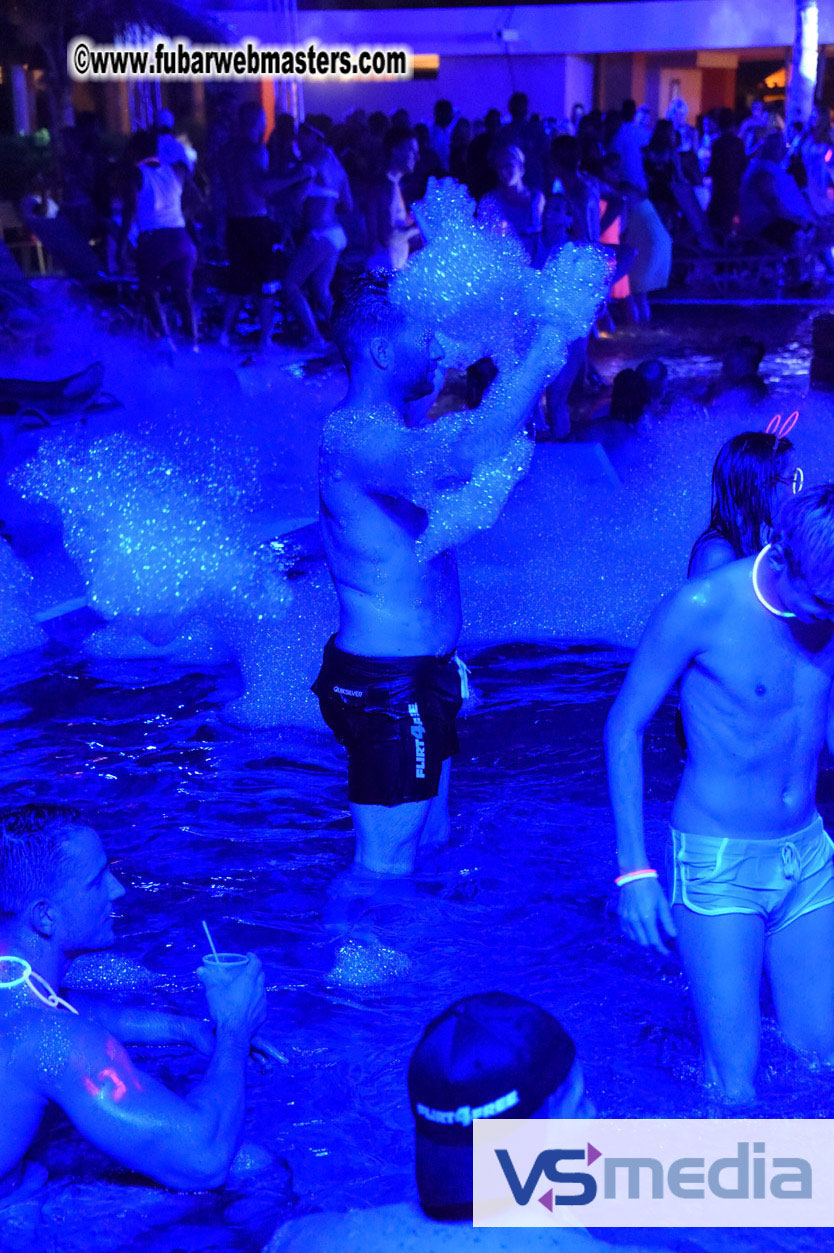 Black Light Pool Party