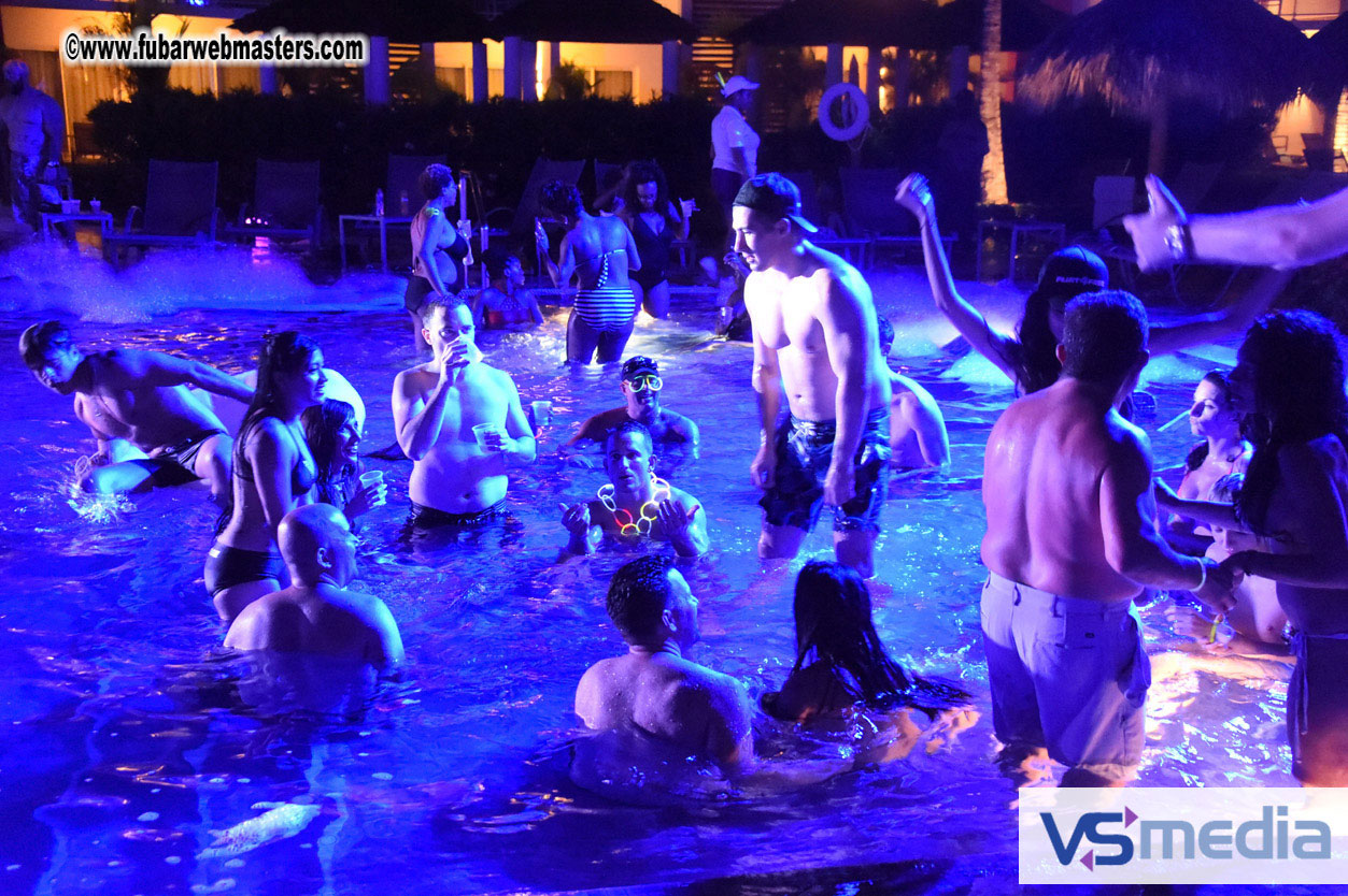 Black Light Pool Party