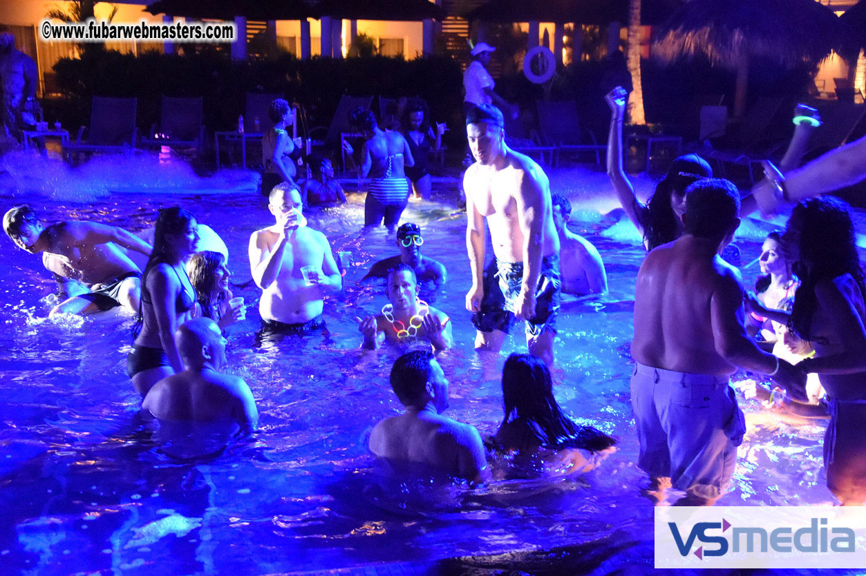 Black Light Pool Party