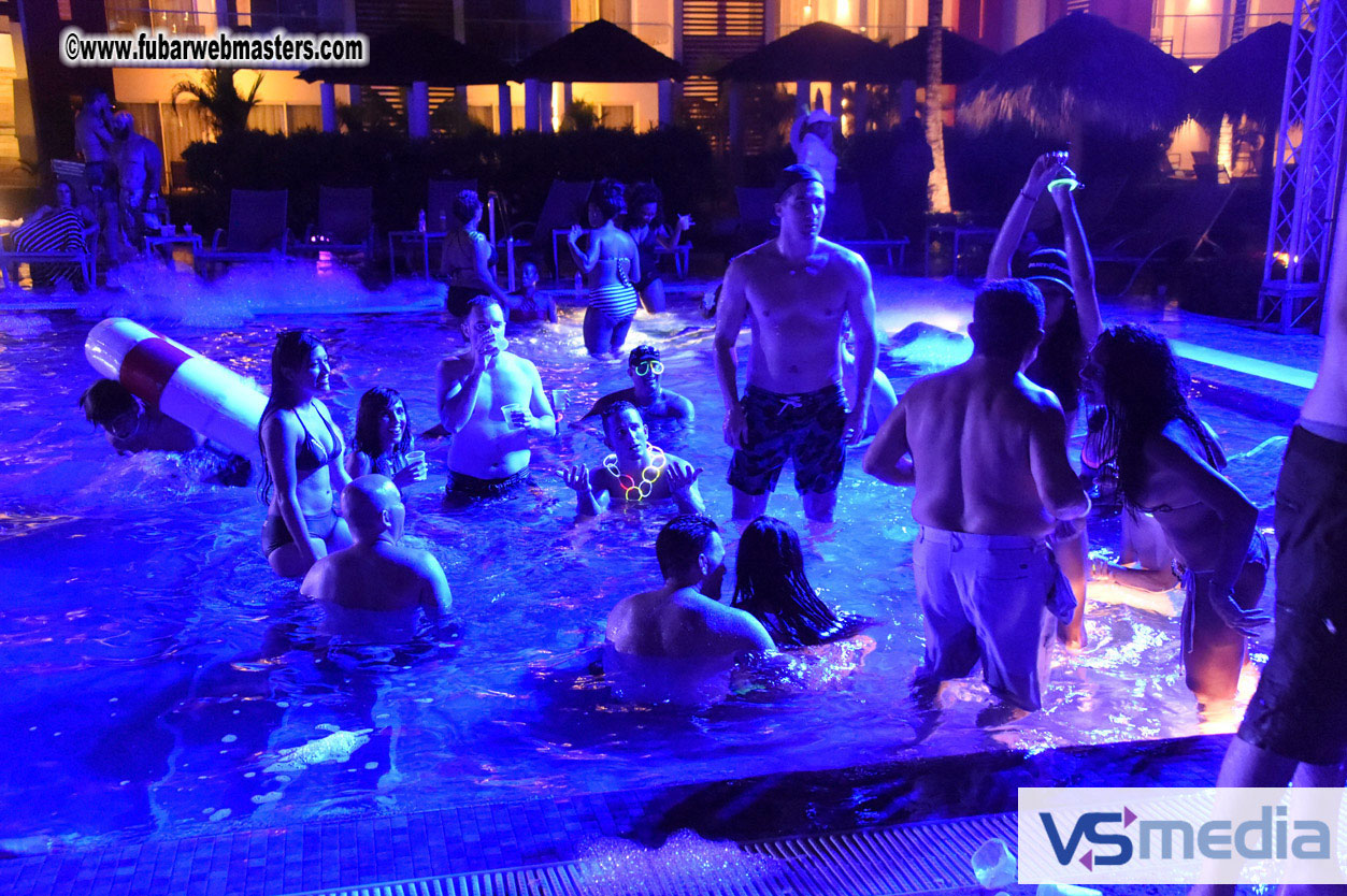 Black Light Pool Party