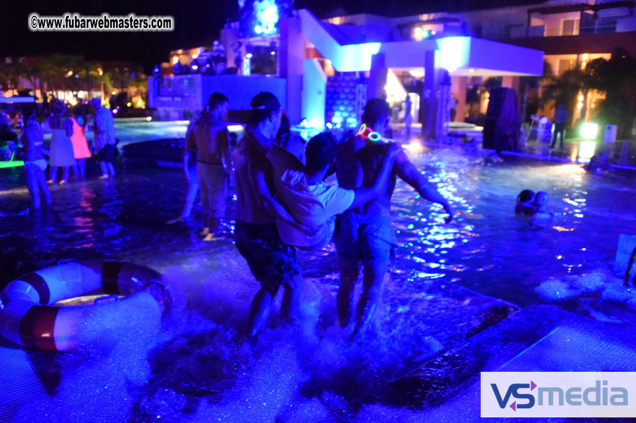 Black Light Pool Party