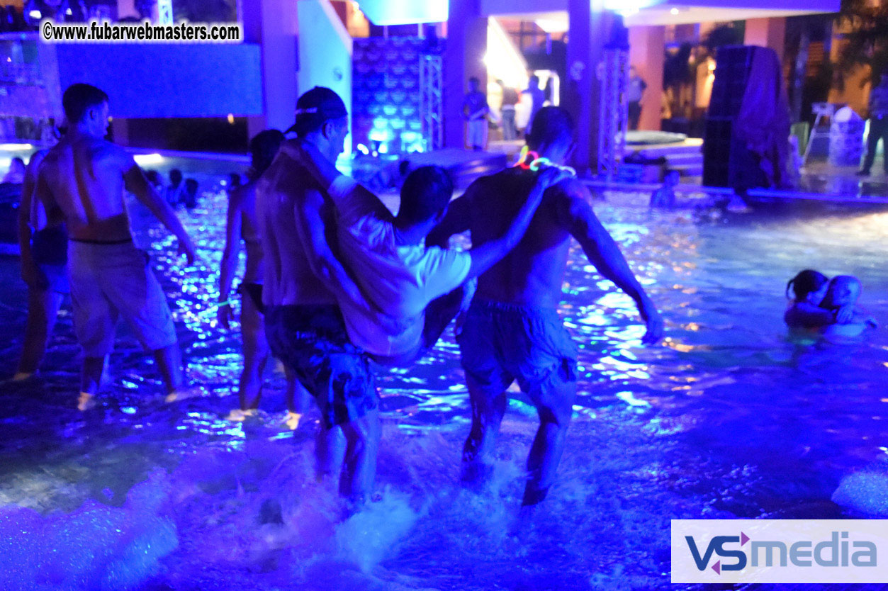 Black Light Pool Party