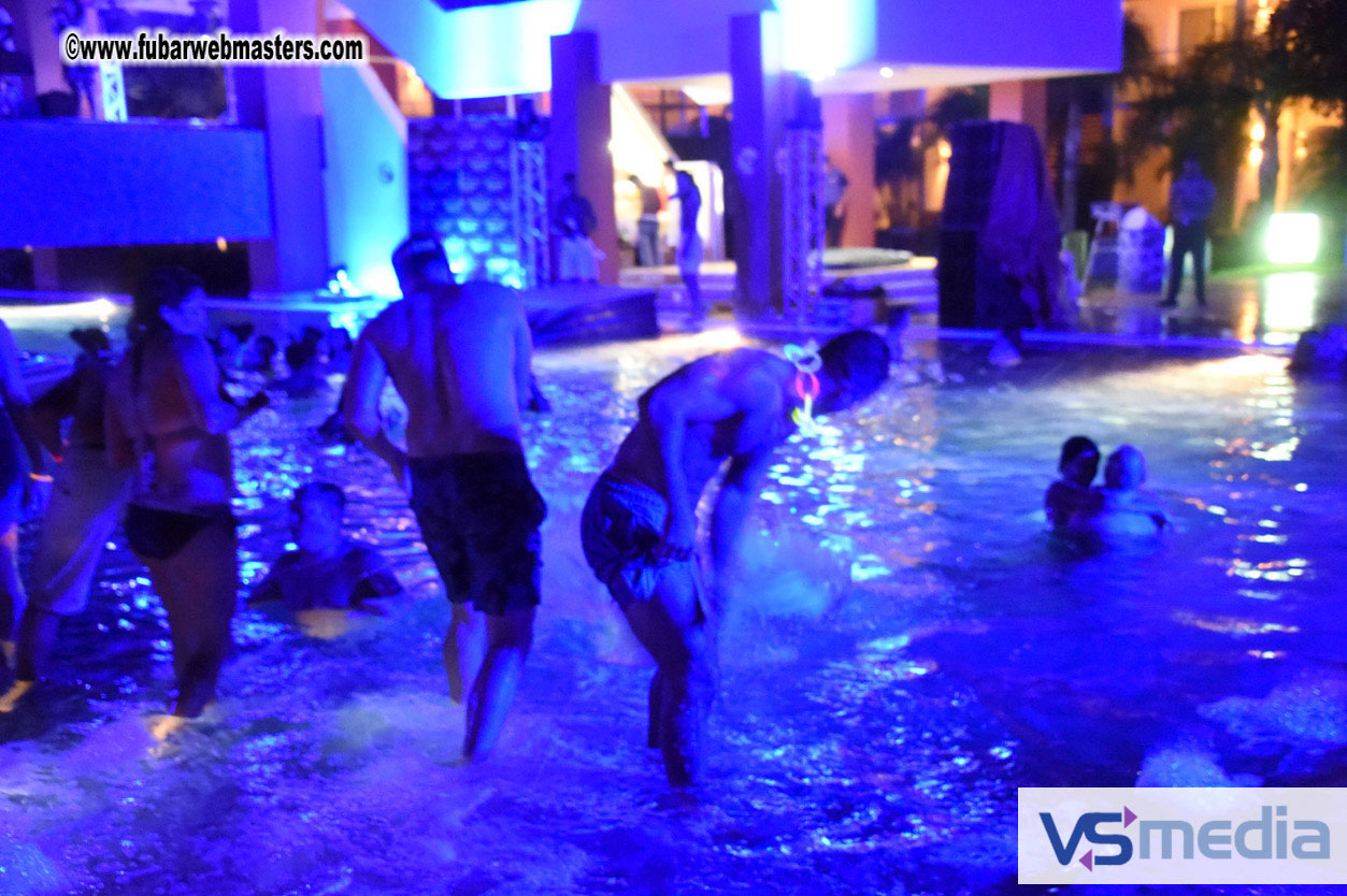 Black Light Pool Party