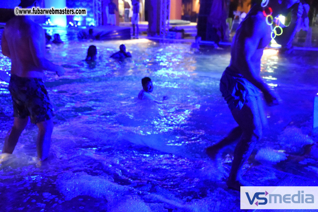 Black Light Pool Party