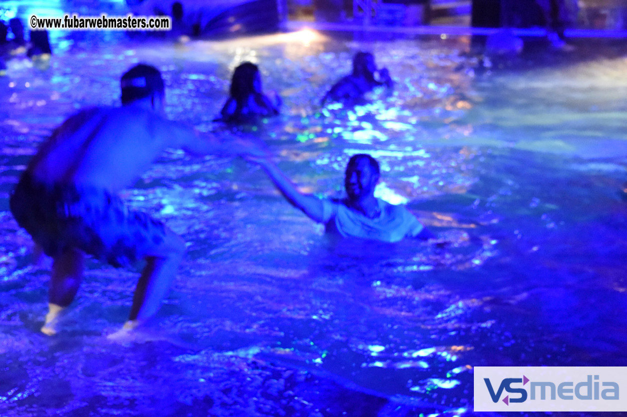 Black Light Pool Party