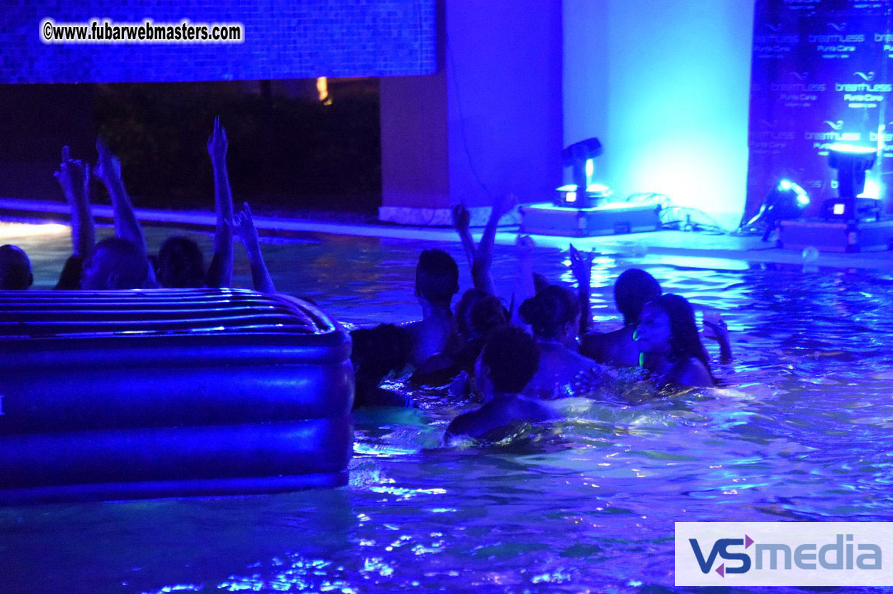 Black Light Pool Party