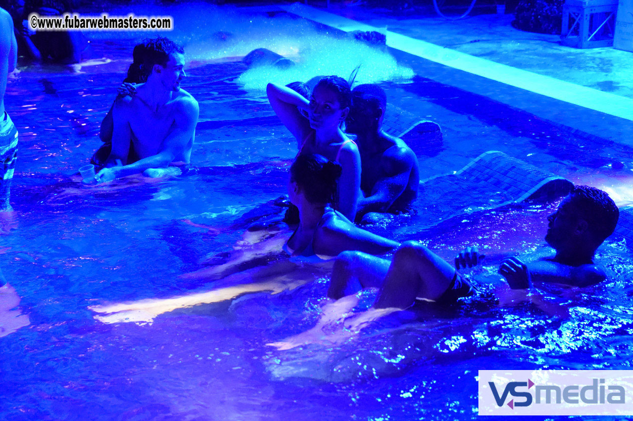 Black Light Pool Party