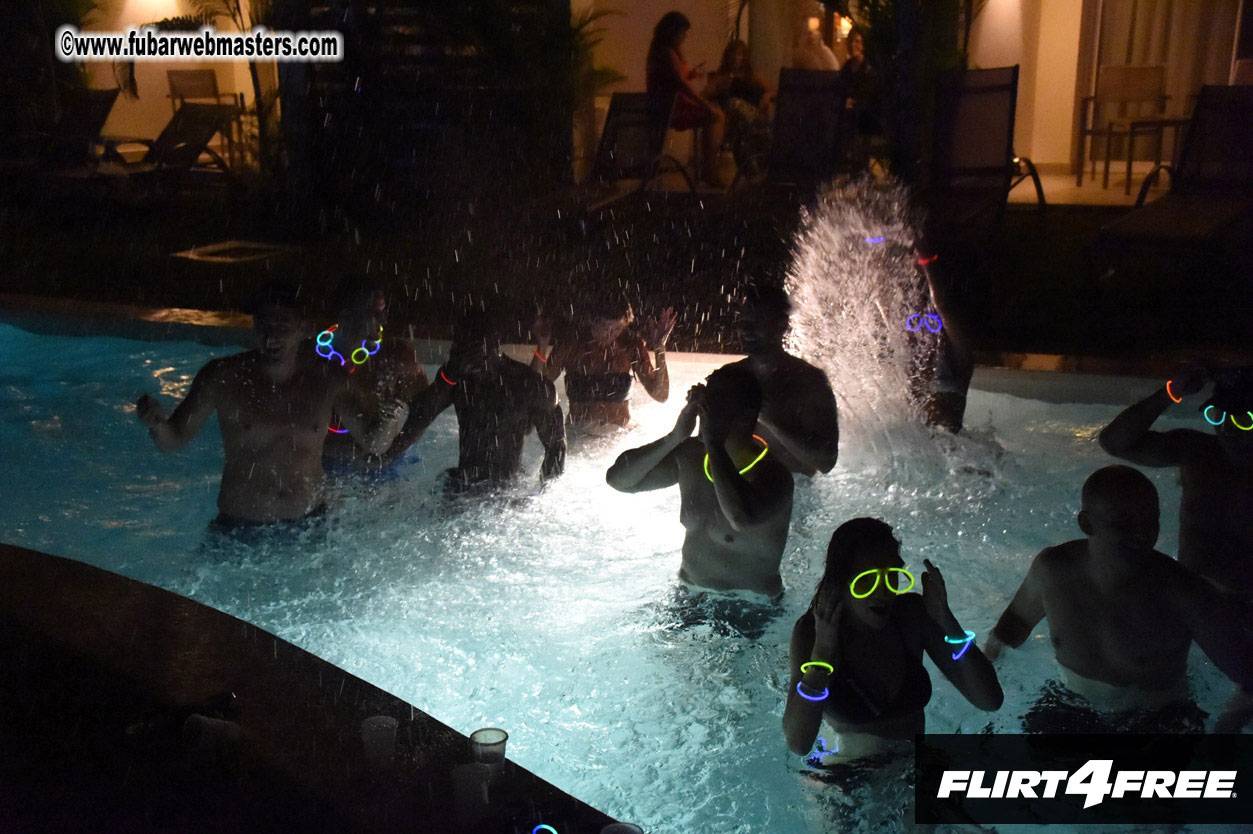 Black Light Pool Party