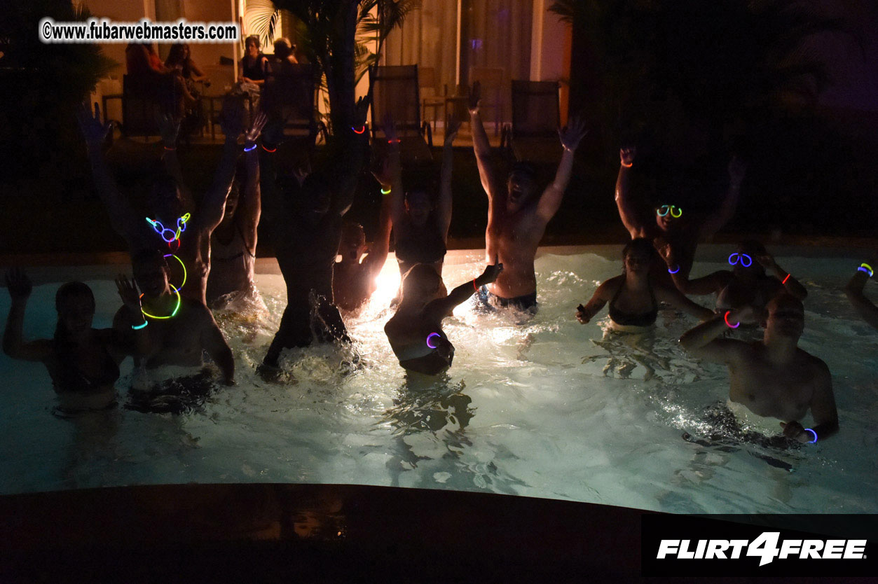 Black Light Pool Party