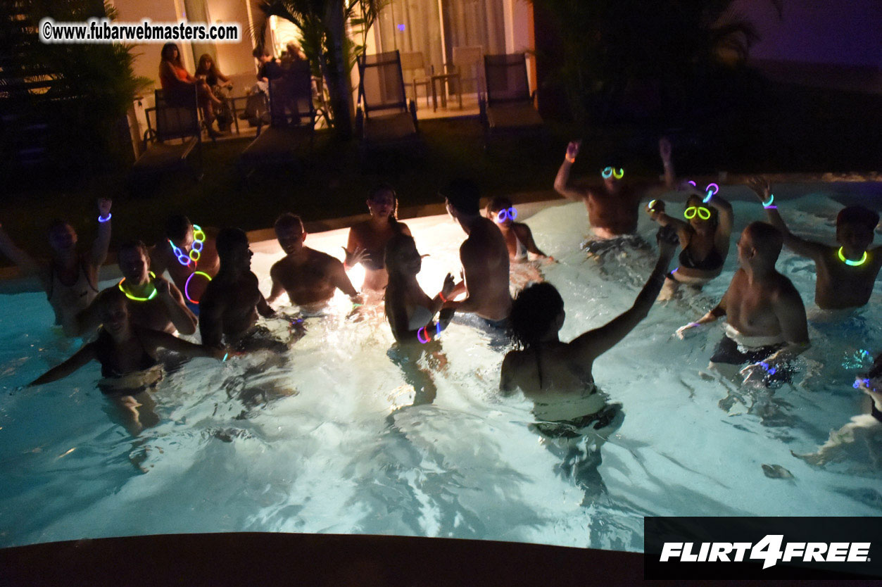 Black Light Pool Party