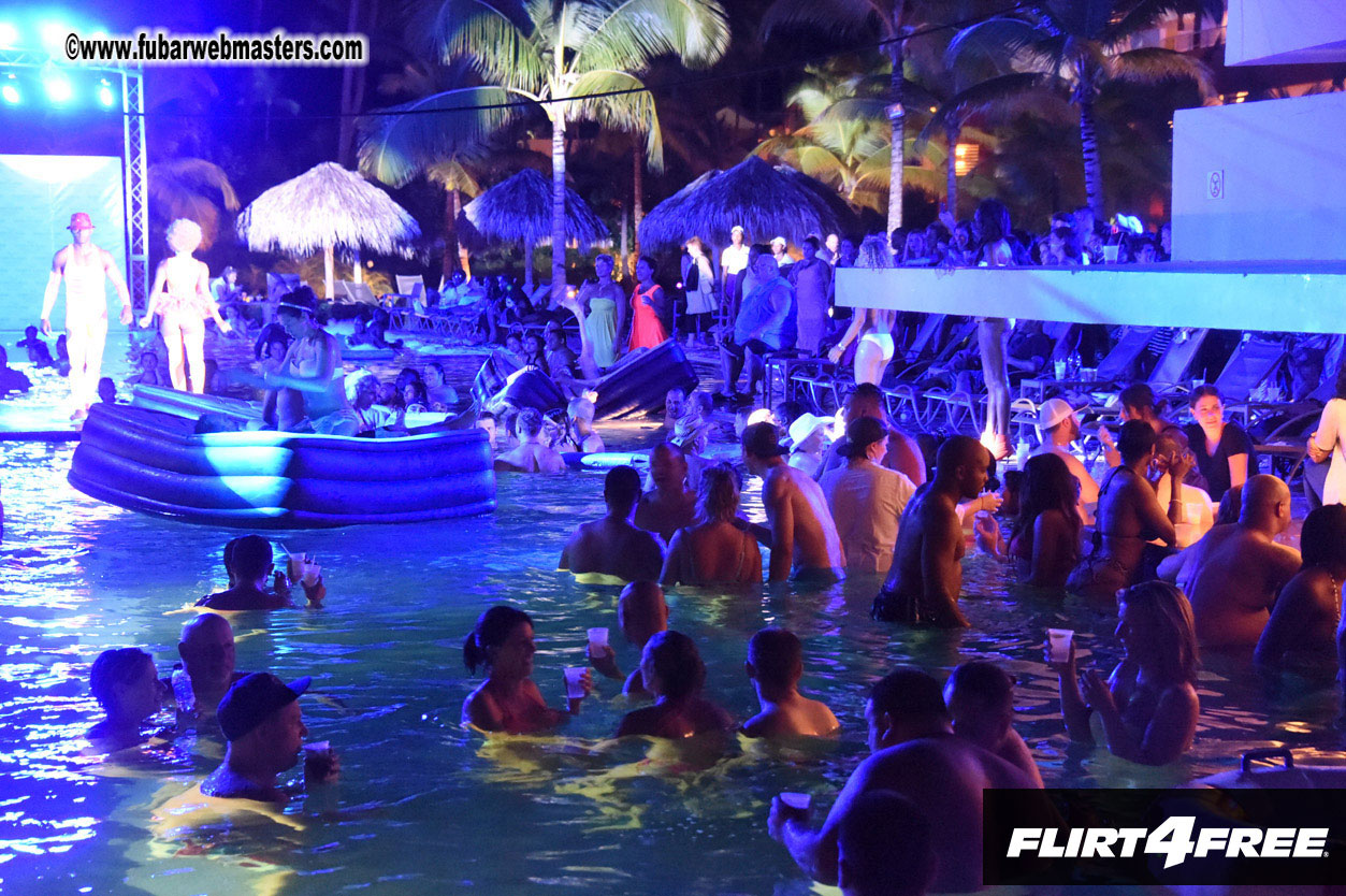 Black Light Pool Party