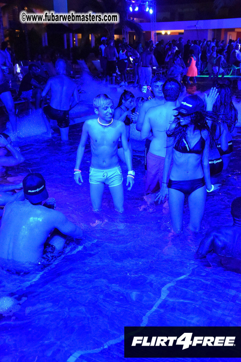 Black Light Pool Party