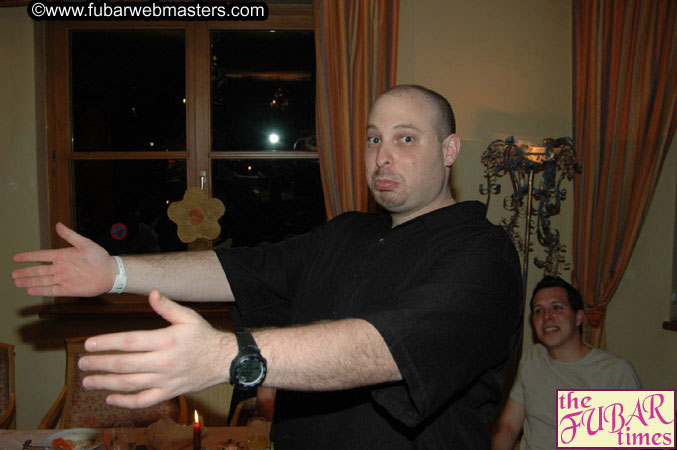 Dinner in Hotel Restaurant Wednesday Night