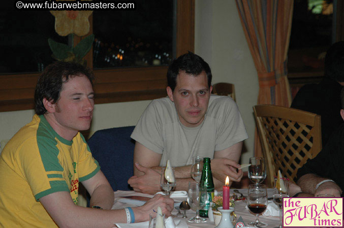 Dinner in Hotel Restaurant Wednesday Night