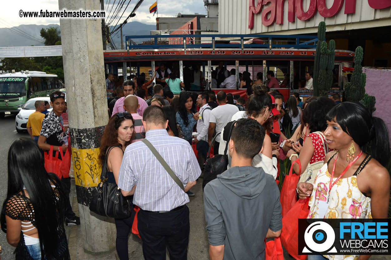 Colombian Chiva party bus tour.