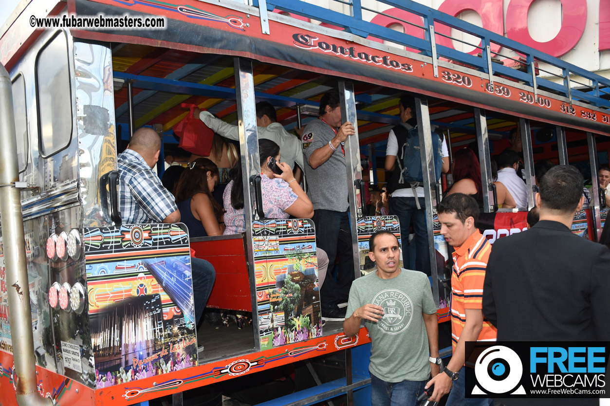 Colombian Chiva party bus tour.