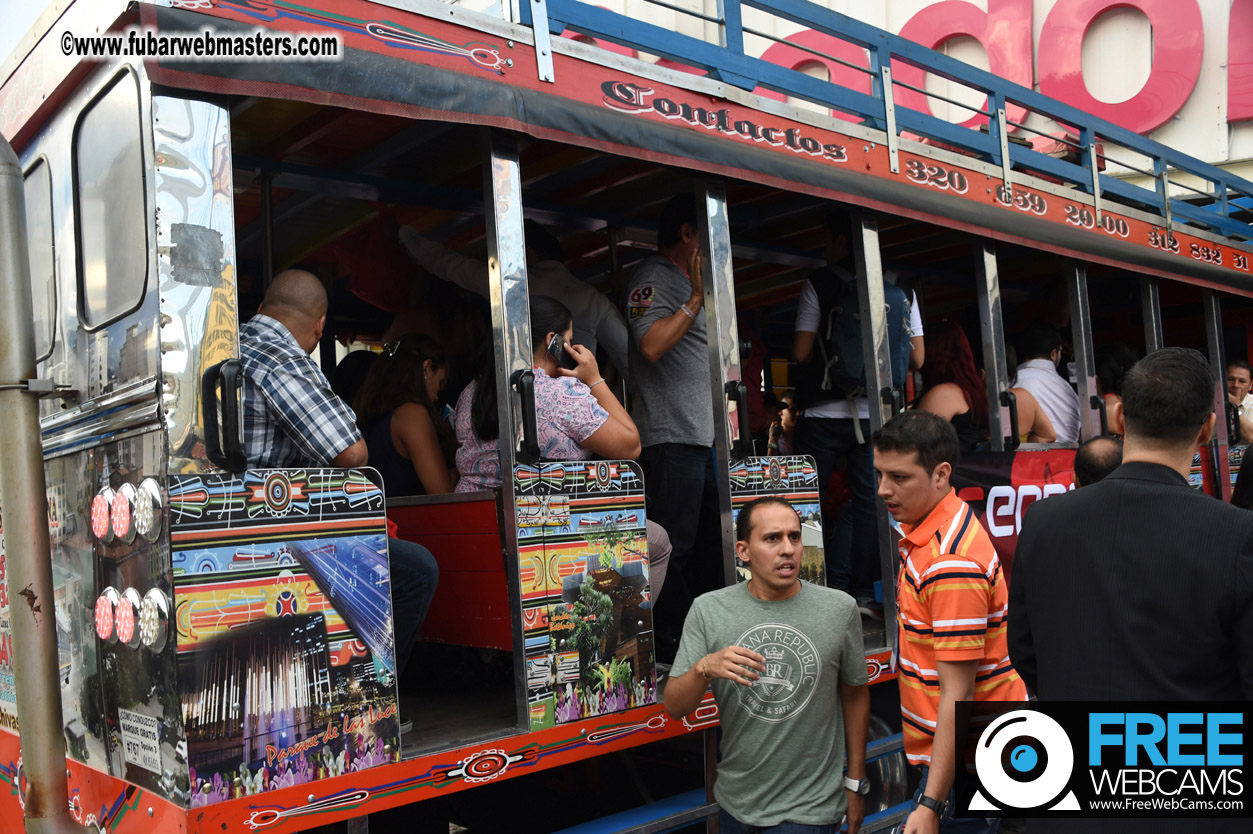 Colombian Chiva party bus tour.