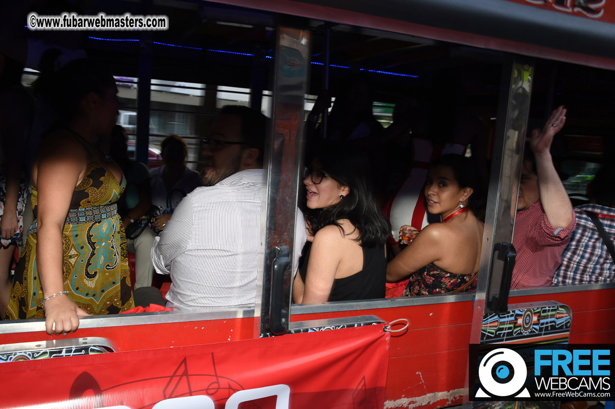 Colombian Chiva party bus tour.