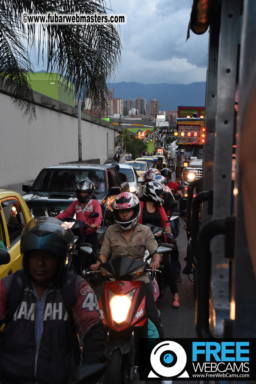 Colombian Chiva party bus tour.