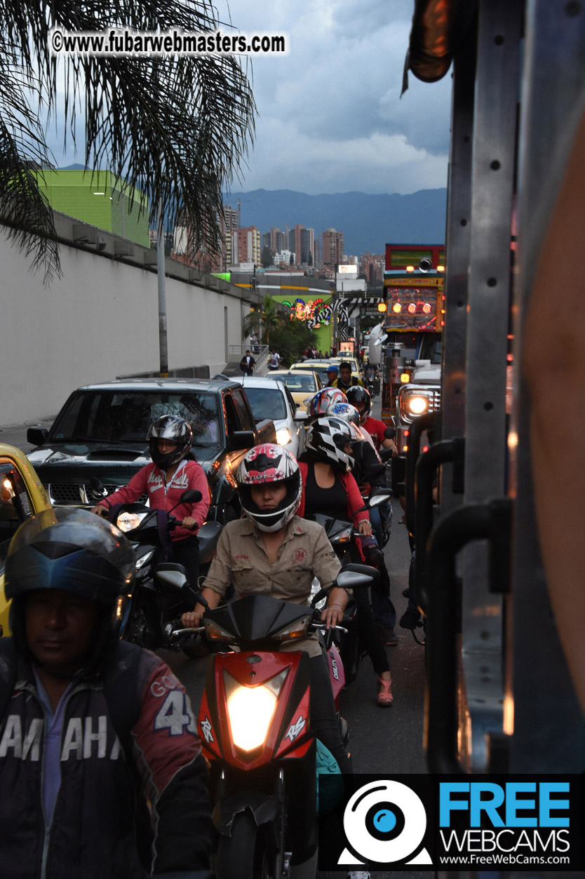 Colombian Chiva party bus tour.