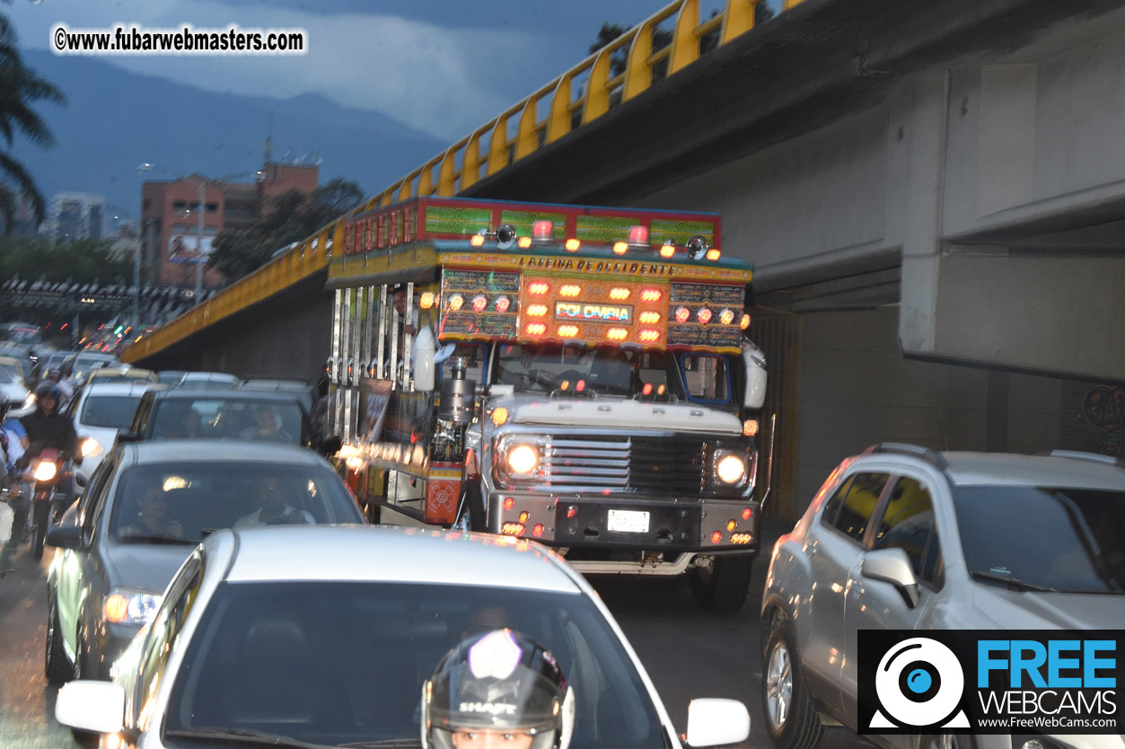 Colombian Chiva party bus tour.