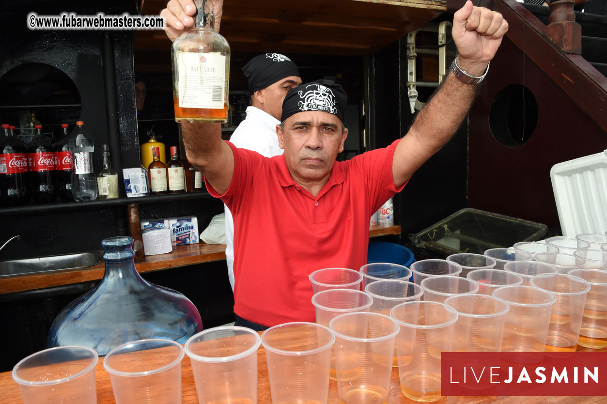 Champagne Networking Pirate Boat