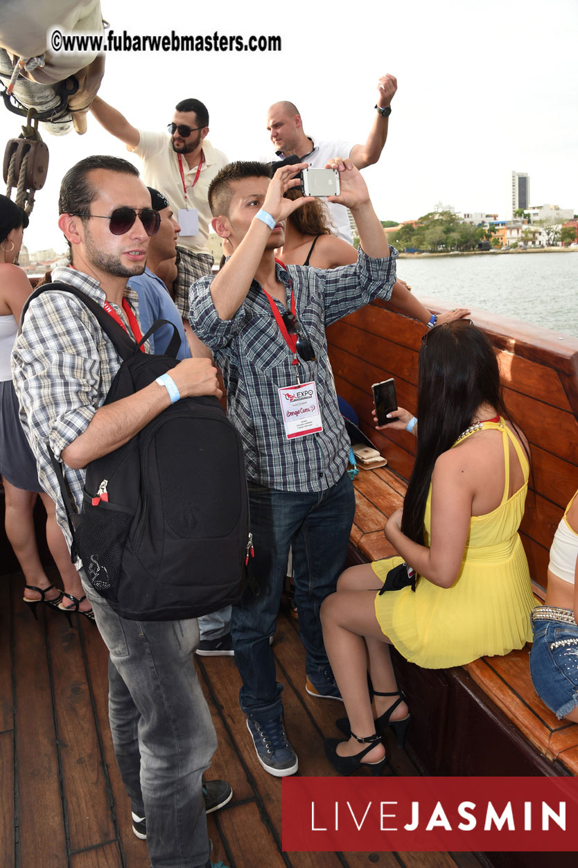 Champagne Networking Pirate Boat