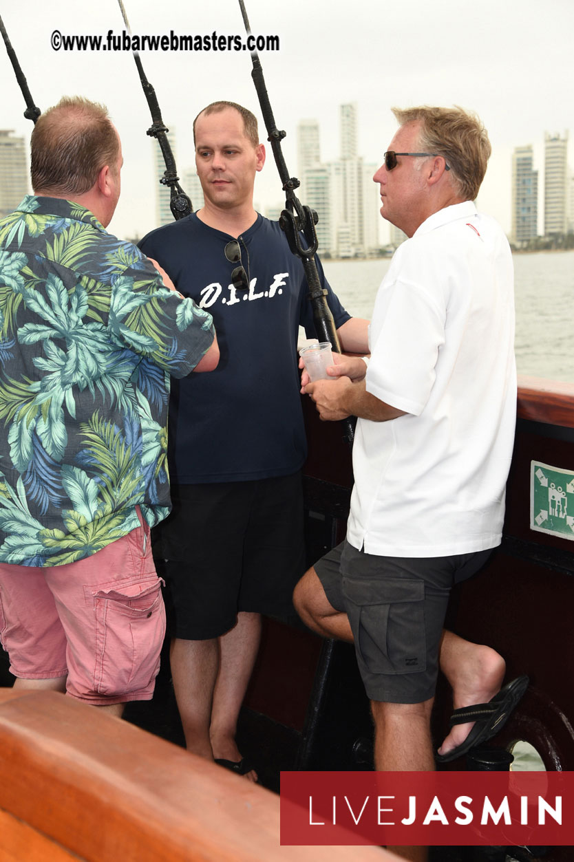 Champagne Networking Pirate Boat