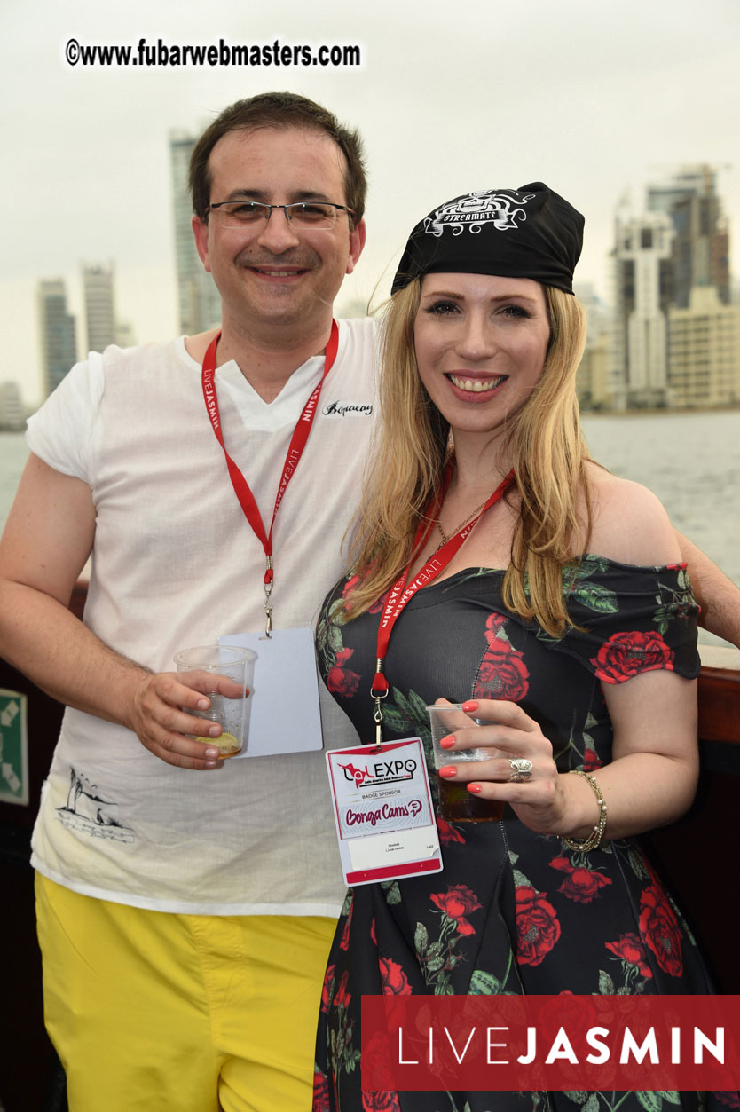 Champagne Networking Pirate Boat