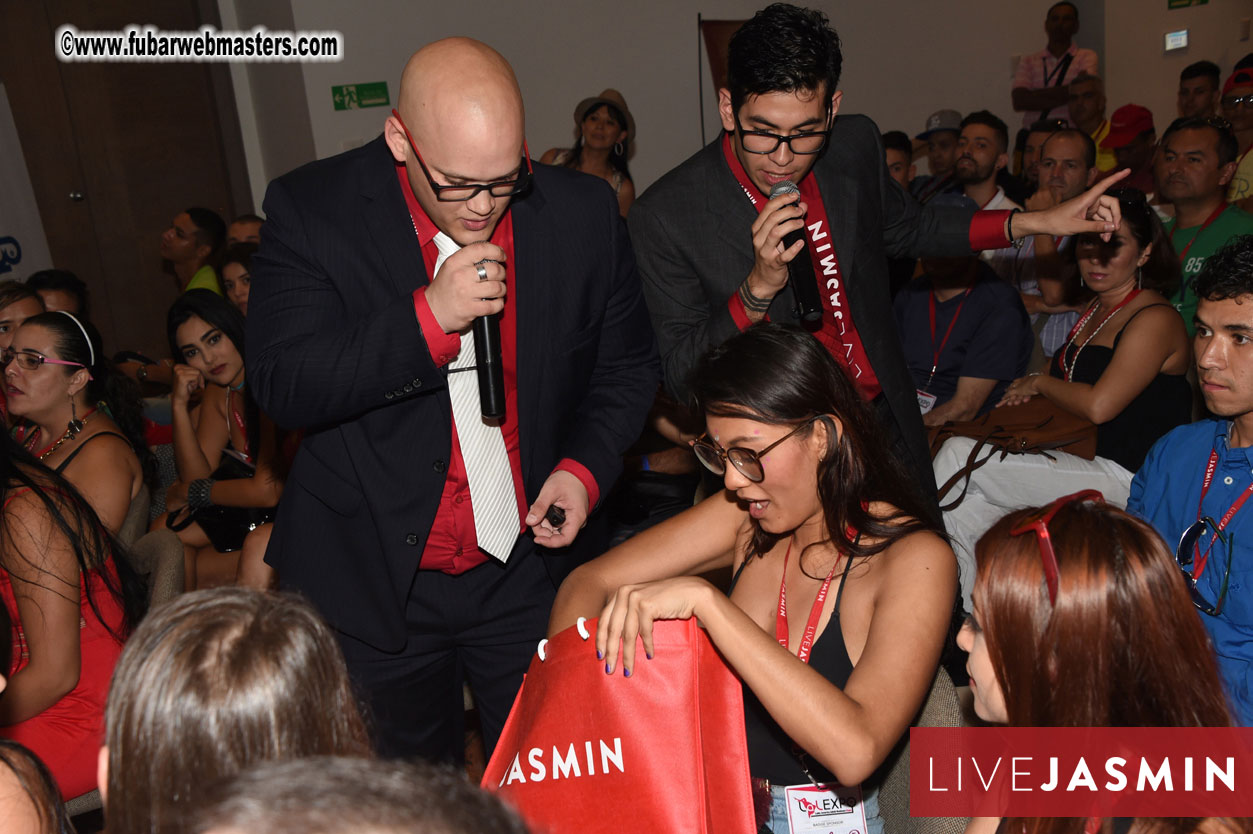 LiveJasmin Workshops, Raffles and Gifts