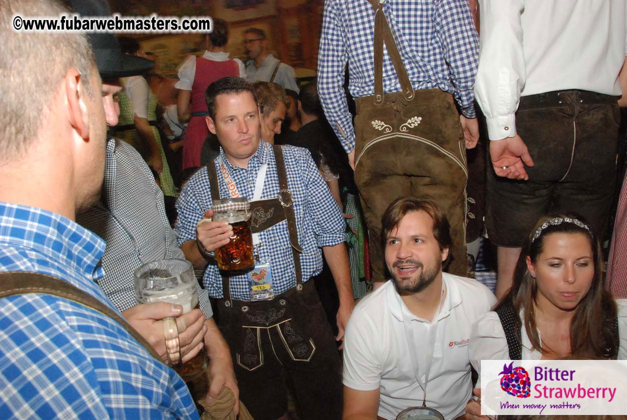 Beer tent seating in the legendary Hacker Festzelt