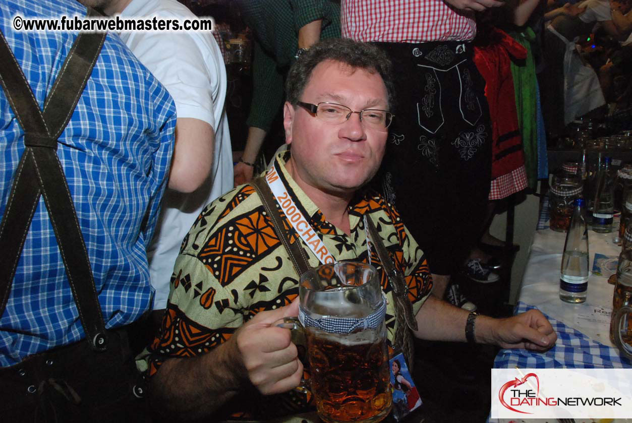 Beer tent seating in the legendary Hacker Festzelt