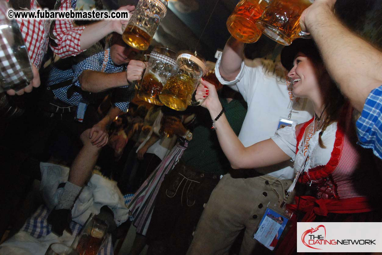 Beer tent seating in the legendary Hacker Festzelt