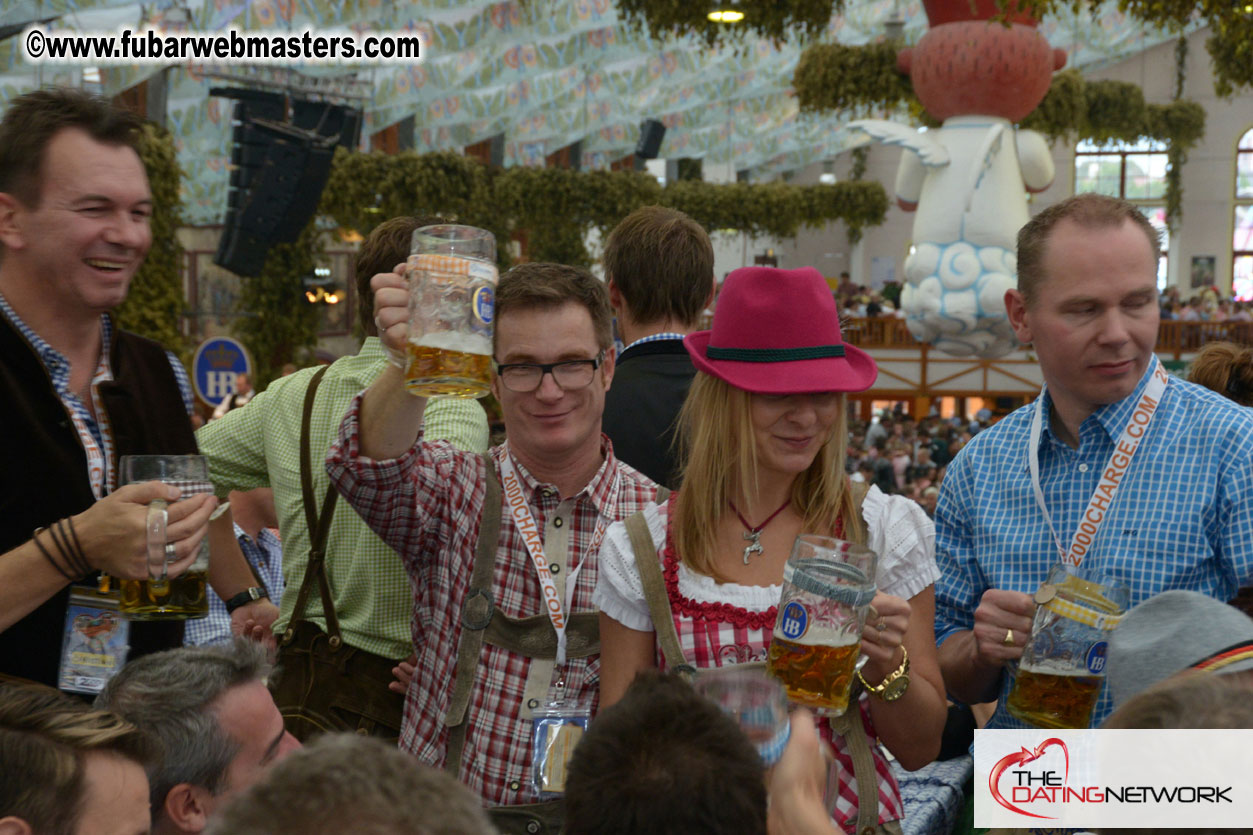 Beer tent seating in the legendary Hofbr?ñu Festze