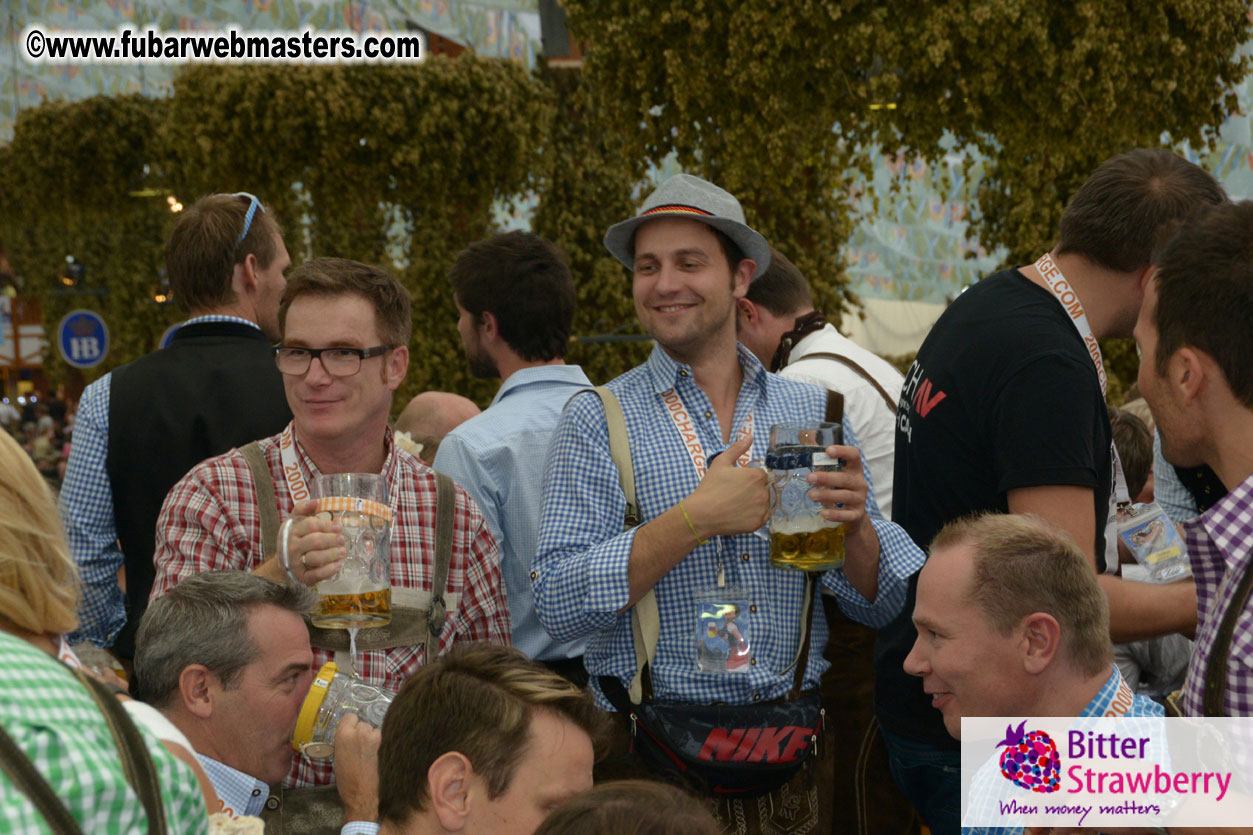 Beer tent seating in the legendary Hofbr?ñu Festze