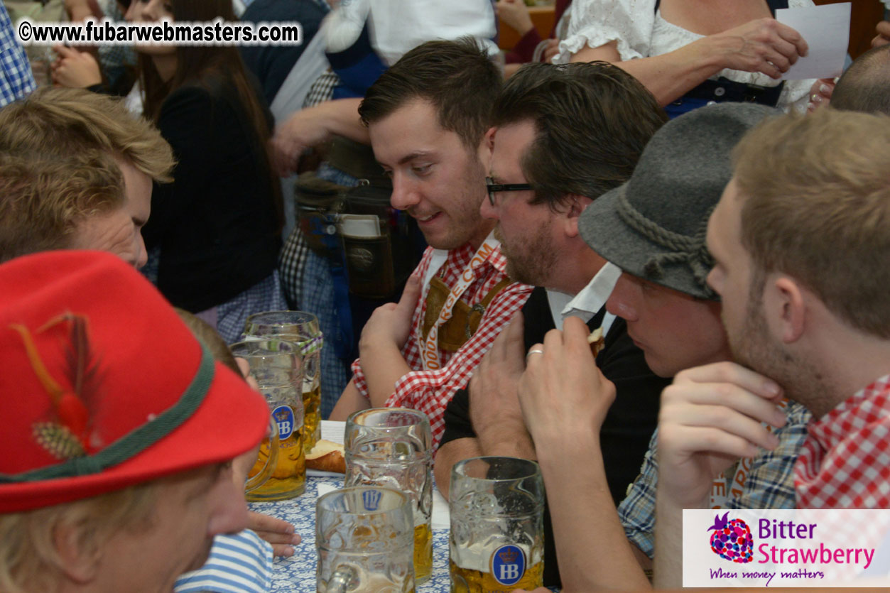 Beer tent seating in the legendary Hofbr?ñu Festze