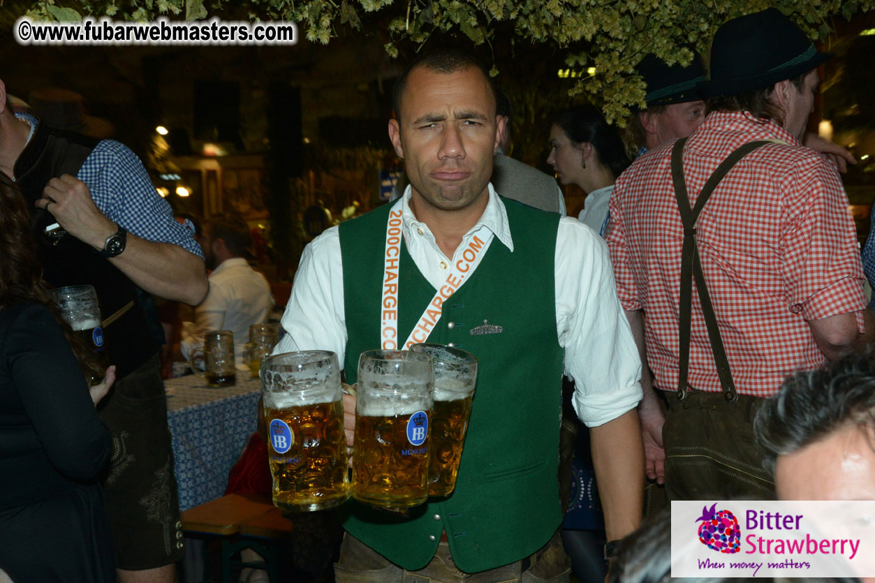 Beer tent seating in the legendary Hofbr?ñu Festze