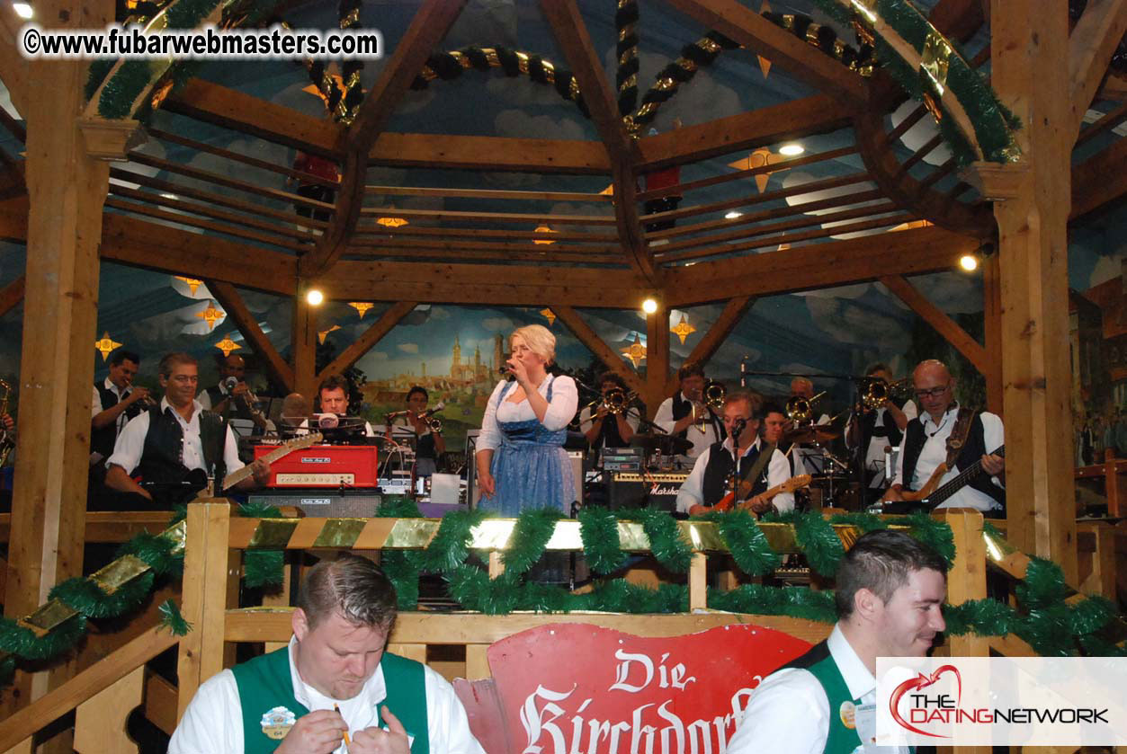 Beer tent seating in the legendary Hacker Festzelt