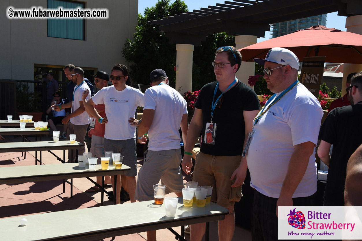 Beer Pong by the Poolside