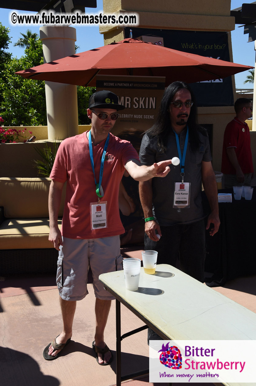 Beer Pong by the Poolside