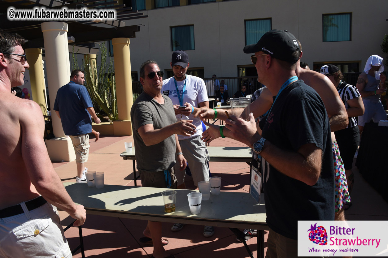 Beer Pong by the Poolside