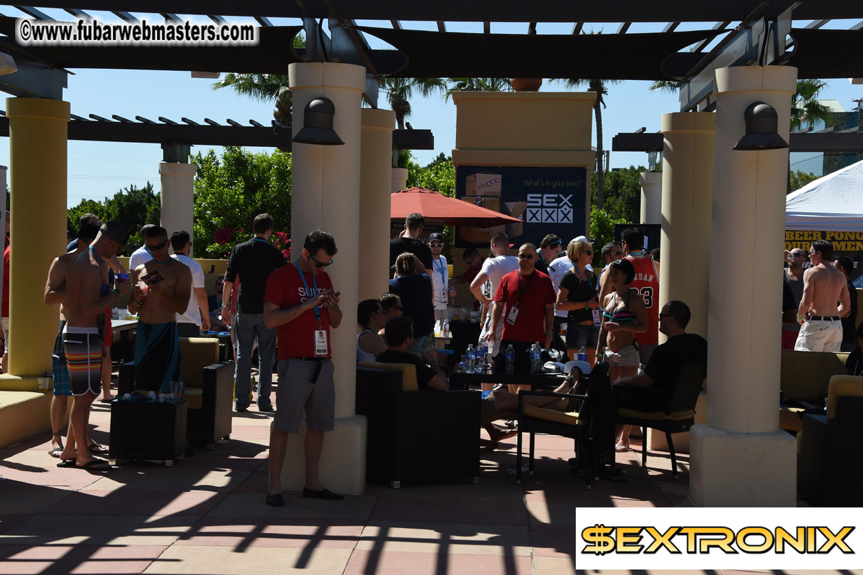 Beer Pong by the Poolside