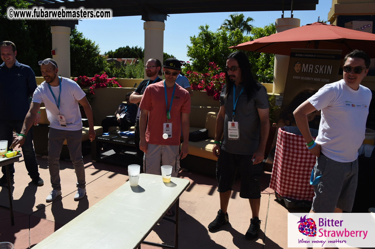 Beer Pong by the Poolside